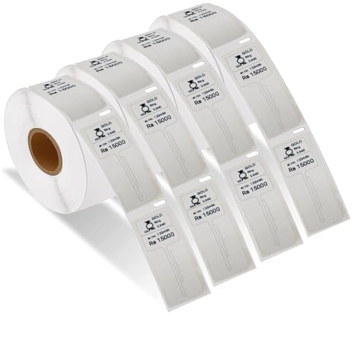 SHREYANS Direct Thermal Labels (Pack Of 10, 50mm x 25mm) - Non Tearable, Scratch Free, Water Proof & Non Fade Stickers With Permanent Marking, 500 Labels - Image 1