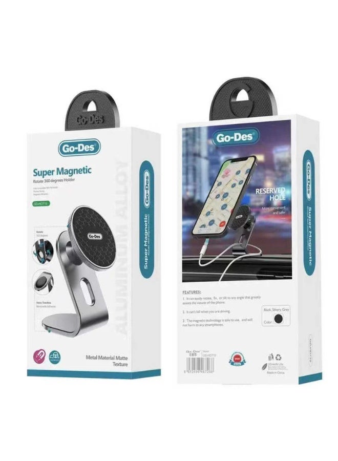 GO-DES 360 Rotating Magnetic Car Holder GD-HD719 - Image 3