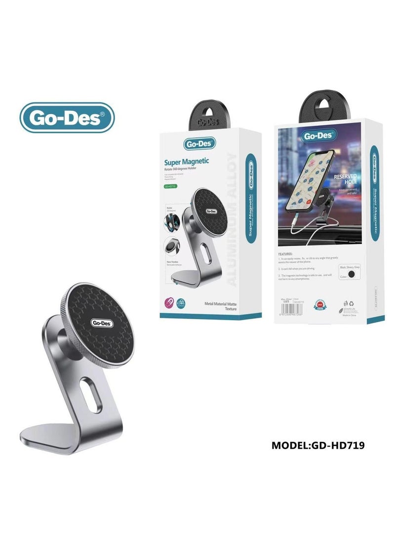 GO-DES 360 Rotating Magnetic Car Holder GD-HD719 - Image 2