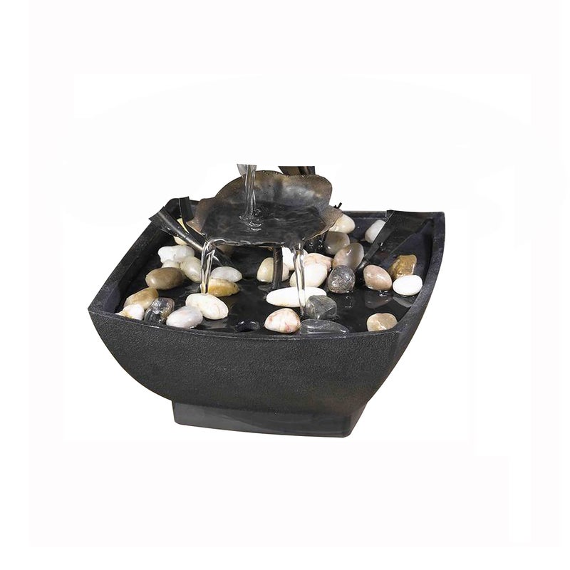 Jeco Cadono Metal Leaves Tabletop Fountain - Image 5