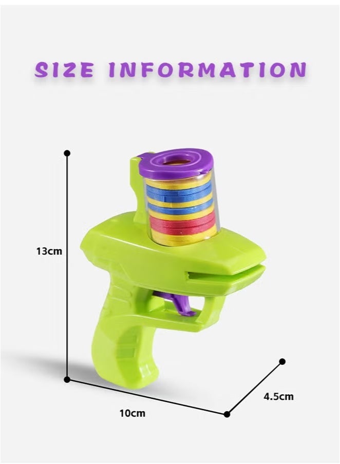 Toshionics 2PCS Mini Frisbee Gun Toy Set with 32 EVA Flying Discs Ideal for Indoor and Outdoor Shooting Game for Kids 3+ - Image 2