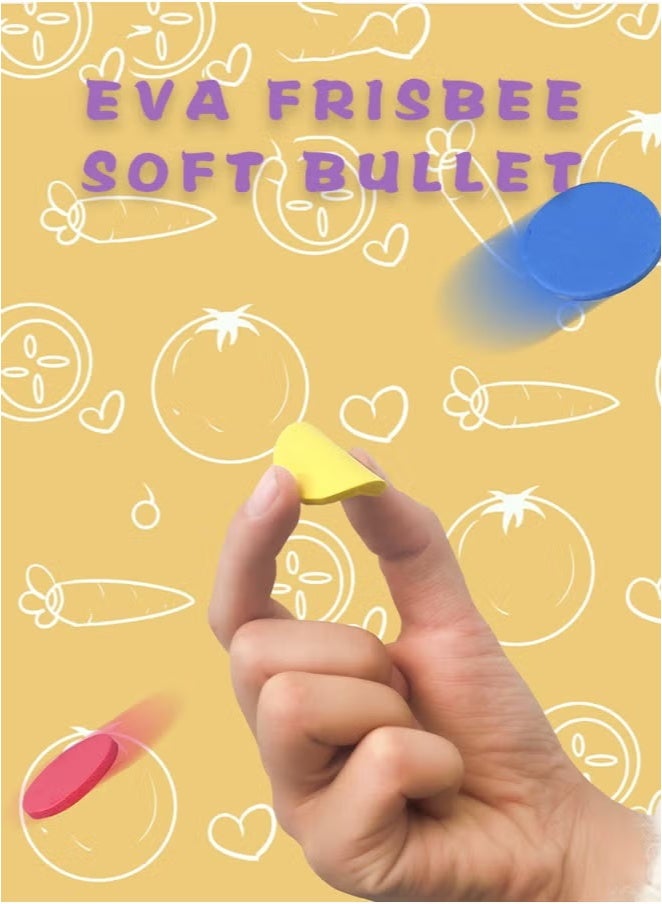 Toshionics 2PCS Mini Frisbee Gun Toy Set with 32 EVA Flying Discs Ideal for Indoor and Outdoor Shooting Game for Kids 3+ - Image 4