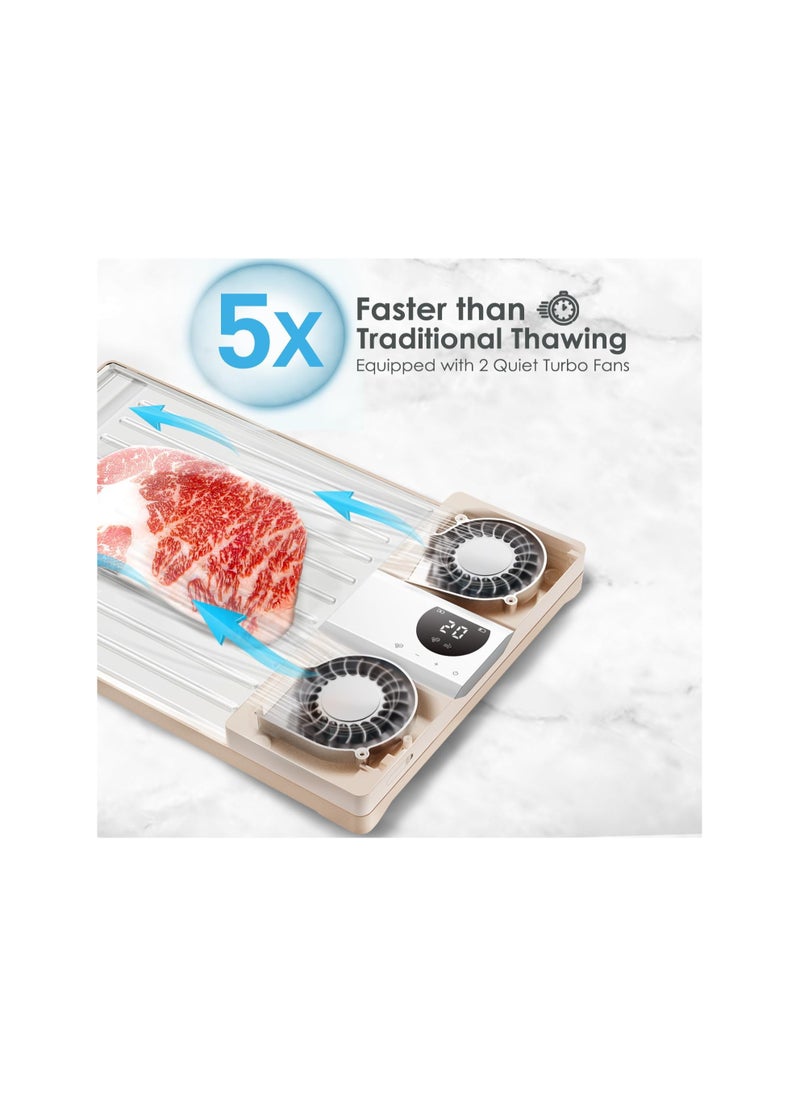 Generic - Ionic Electric Meat Defrosting Tray - Rechargeable Thawing Board for Frozen Meat, Thaws 5X Faster than Traditional Methods, Easy to Clean and Battery Operated. - Image 1