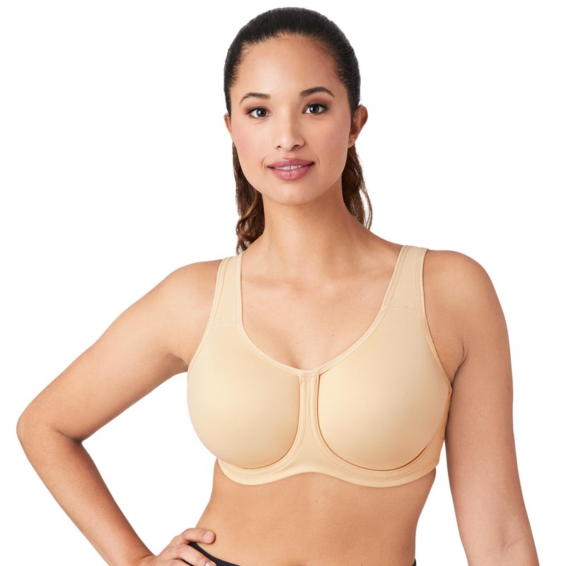 Wacoal Women's Full Support Underwire Sport Bra, Sand, 36DD - Image 1