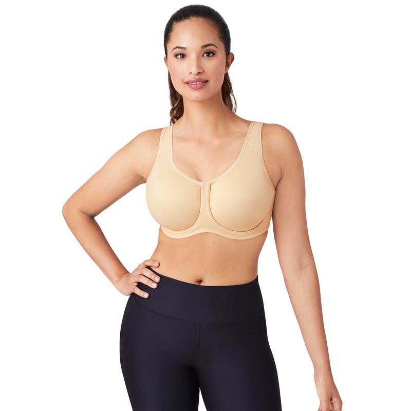 Wacoal Women's Full Support Underwire Sport Bra, Sand, 36DD - Image 2