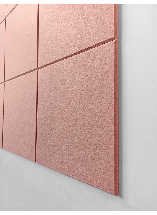 ديكوريتا بديل لوح الفلين الكبير - 47 × 35 بوصة، 12 قطعة من بلاط الحائط المصنوع من اللباد مع علامات تبويب لاصقة آمنة وقابلة للإزالة، بلاط الحائط المصنوع من الفلين، لوح الفلين للمنزل والمكتب، لوحة تثبيت، لوحة تثبيت، 48 × 36 بوصة - وردي - Image 5