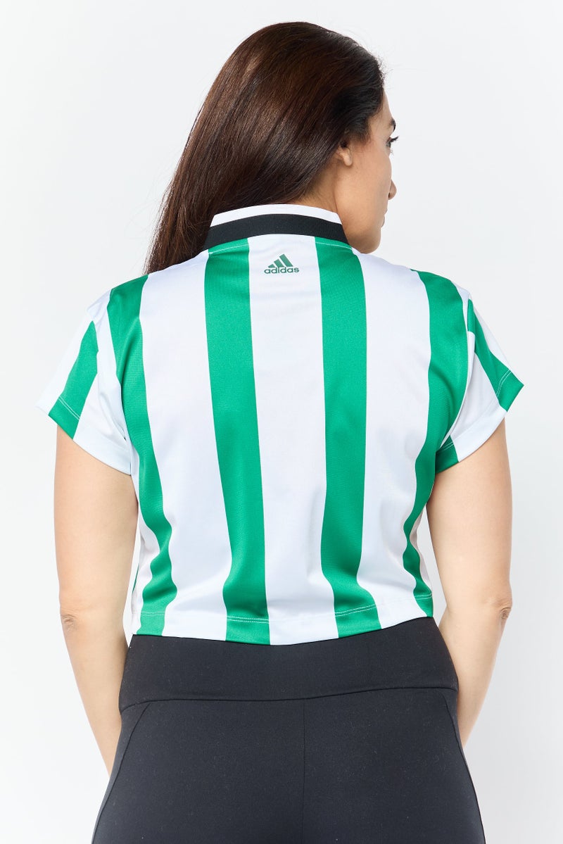 Adidas Women Sportswear Fit Short Sleeve Training T-shirt, Multicolor - Image 3