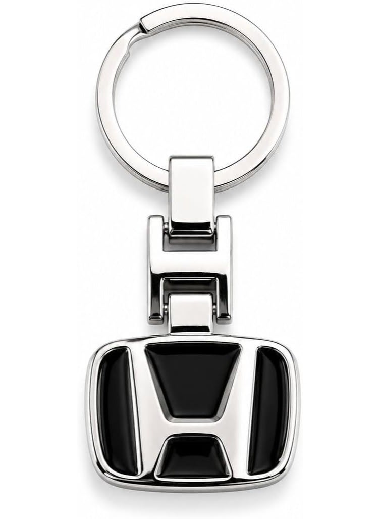 Honda Black 3D Logo Car Keychain