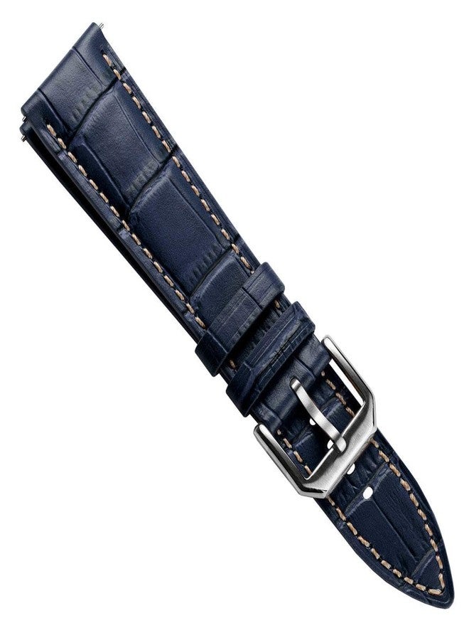 WatchGecko Carolina Gator Genuine Leather Watch Strap, Alligator-Embossed Calf Leather, Padded Design with Quick-Release Spring Bars, Multiple Colours, 20mm, 22mm, 22mm, Leather, no gemstone - Image 5