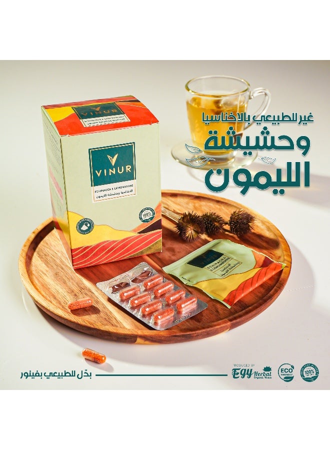 VINUR VINUR Organic Echinacea & Lemon Grass Herbal Tea – 20 Pyramidal Tea Bags - Image 2