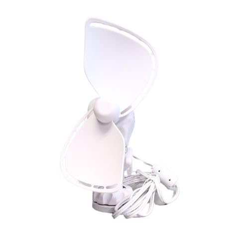 SEEKR Ultimate™ Fan from by Caframo. Grill-free, whisper-quiet 12V fan with shock-absorbing FingerSafe™ blades, 2-speeds, direct wire connection. Made in Canada. White. - Image 3