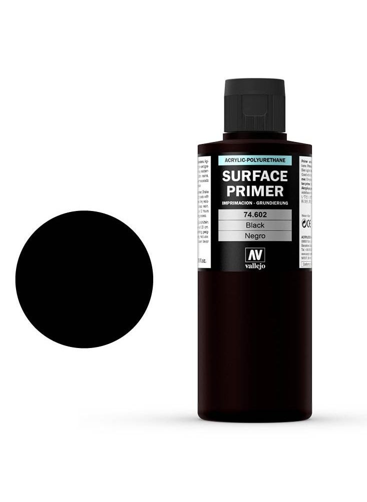 Vallejo VALLEJO-SURFACE PRIMER BLACK PRIMER 200ml 