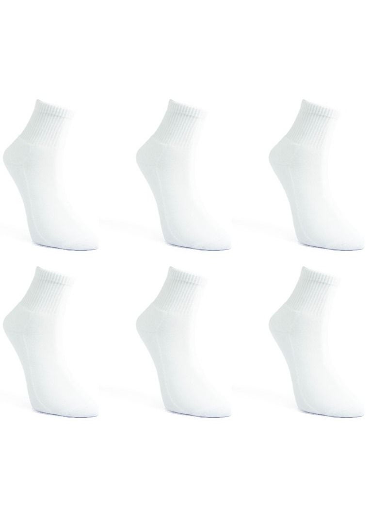 Maestro Maestro Tennis Bucket 6 Socks White-124 