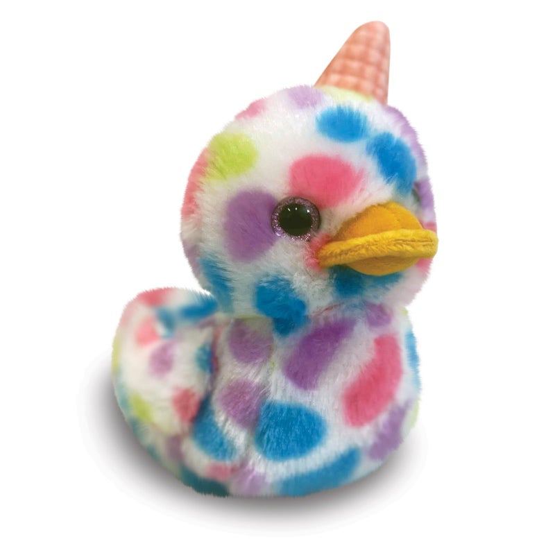 World's Softest Plush Duckees - 7" Plush Duckee - Creamy Ice Cream - Image 1