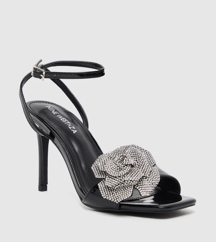 NINE WEST D-DUA Embellished Stiletto Heel Sandals