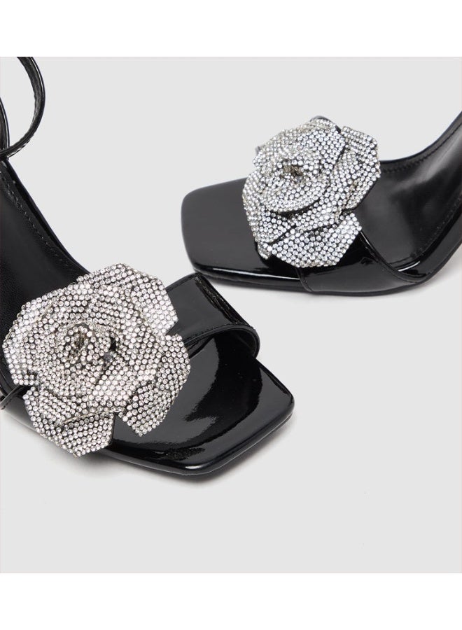 NINE WEST D-DUA Embellished Stiletto Heel Sandals - Image 4