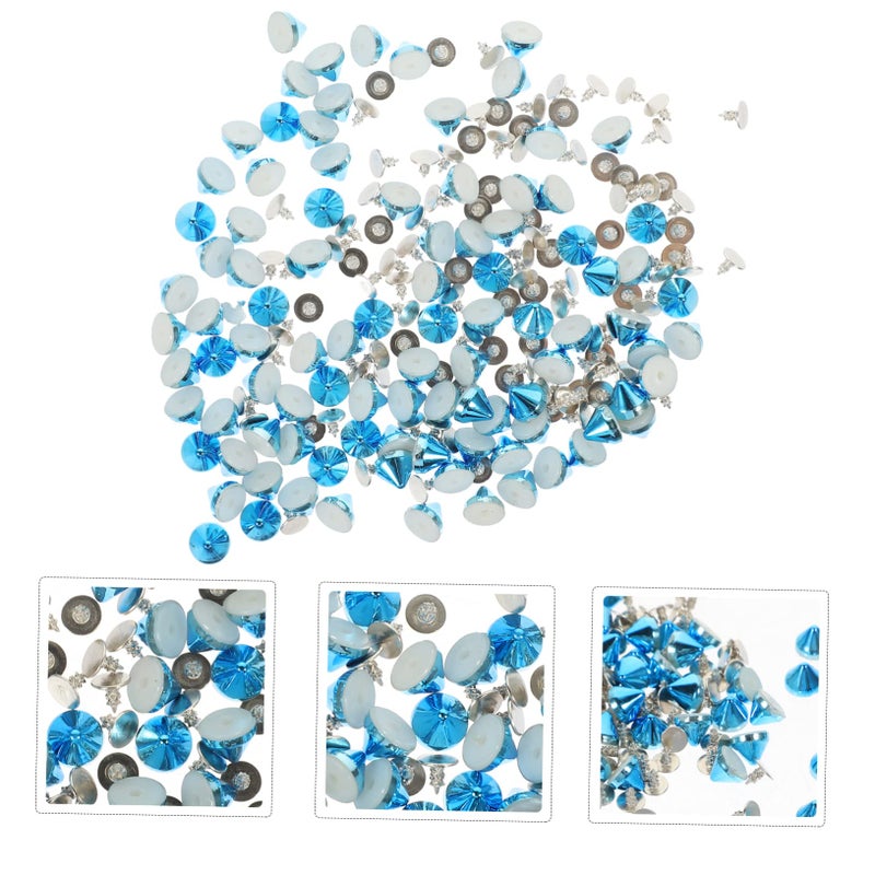 500Pcs Blue Plastic Craft Rivet Studs DIY Kit 0 7X0 6cm Fashion Accessories - Image 5