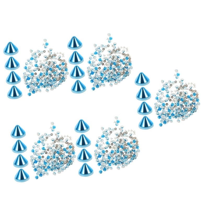 500Pcs Blue Plastic Craft Rivet Studs DIY Kit 0 7X0 6cm Fashion Accessories - Image 2