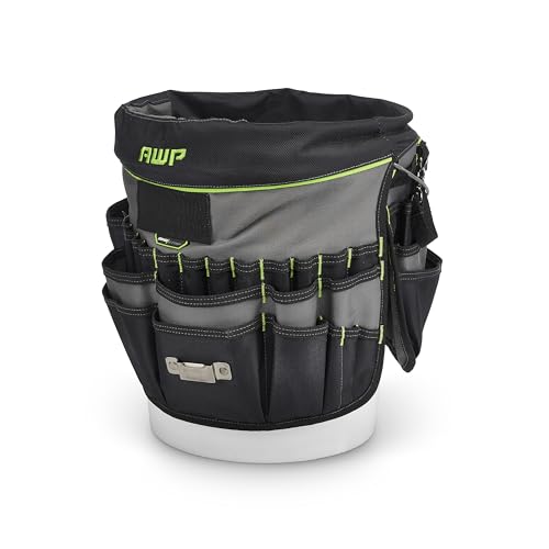 AWP Bucket Tool Organizer 51-Pocket for 5-Gallon Buckets, Water-Resistant Heavy-Duty Utility Tool Bag with Pockets for Tools, Screwdrivers, and Electrical Accessories, 1L-22051-1 - Image 1