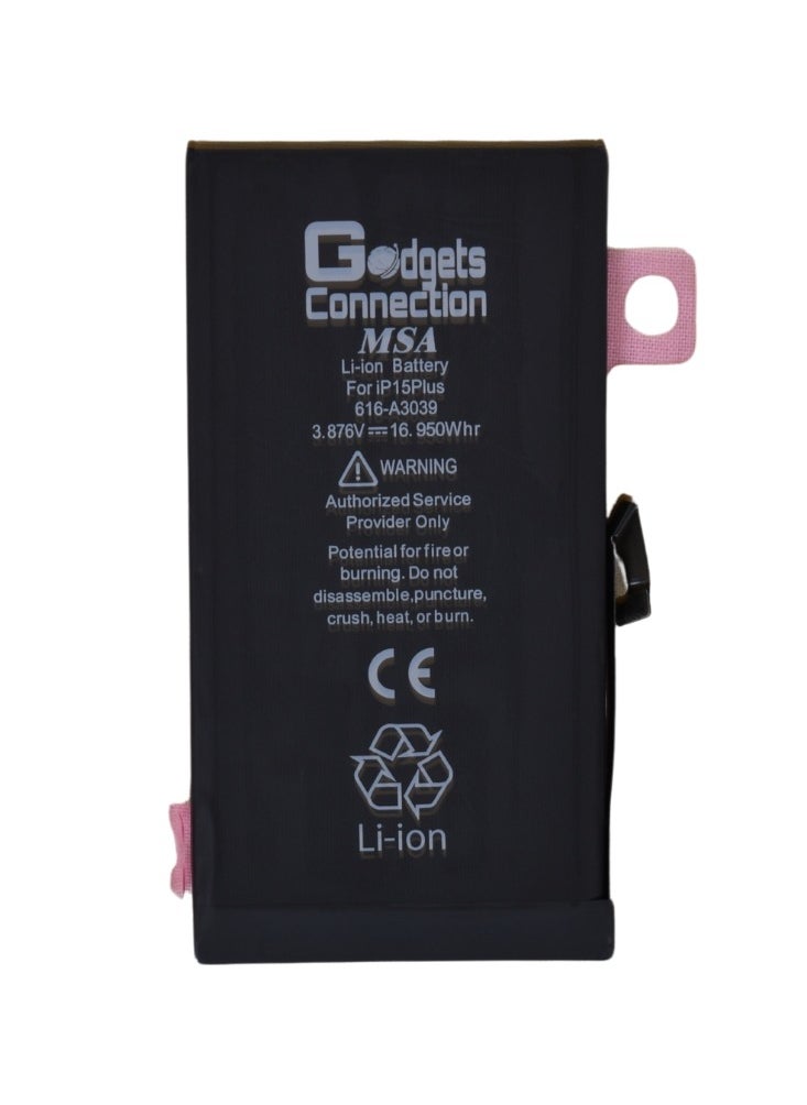 Gadgets Connection - Replacement battery for Apple iPhone 15 plus in black - Image 1