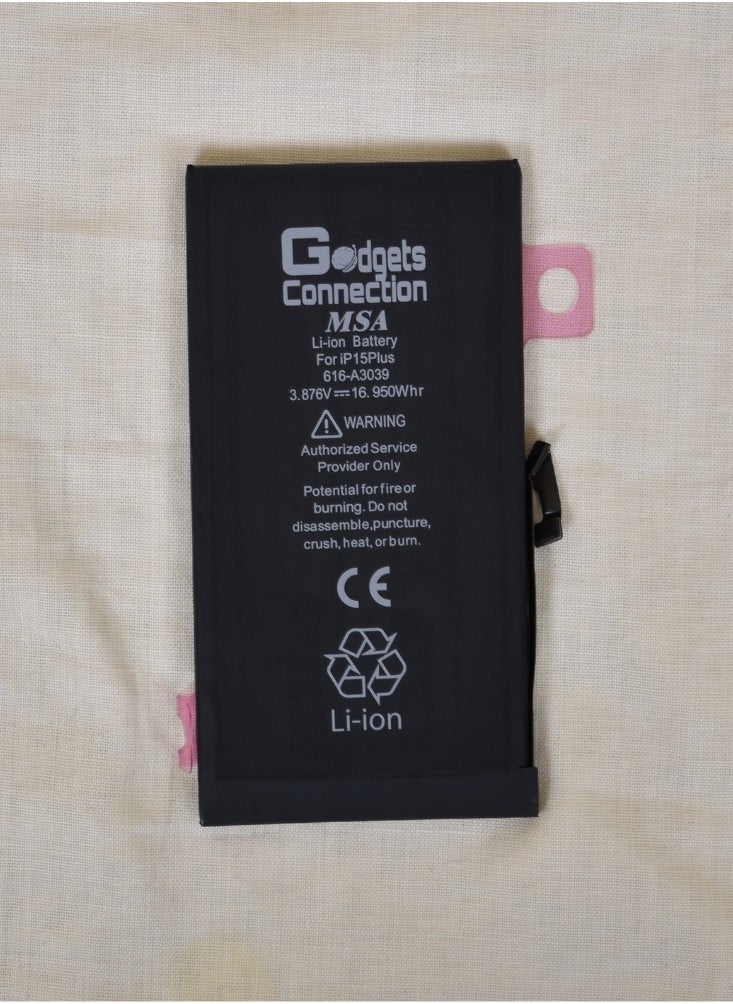 Gadgets Connection - Replacement battery for Apple iPhone 15 plus in black - Image 1