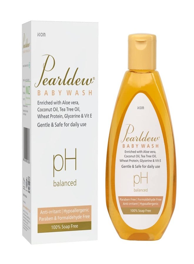 Pearldew Skin Nourishing Baby Wash 100 ml |With Aloe Vera, Coconut Oil, Tea Tree Oil, Glycerine & Vitamin E|pH Balanced|Sulphate Free|Paraben Free|Pthalate Free 100 ml (Pack of 1 (100ml X1)) - Image 1