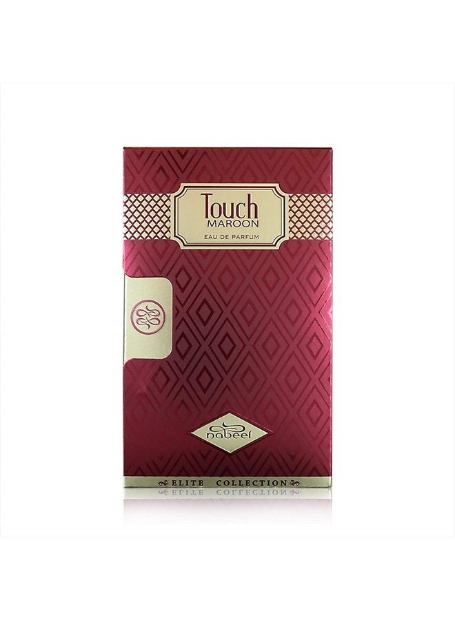 Nabeel Touch Maroon (Eau De parfum) for Men & Women 80 ML (2.7 oz) I IrresistibleUnisex Spray I Exotic Vanilla, White Musk, Rose, Patchouli, Sandalwood I Signature Arabian Perfumery I by Nabeel Perfumes - Image 2