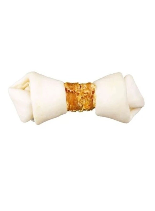 Trixie Denta Fun Knotted Chicken Chewing Bones Dog Chews 11CM - Image 2
