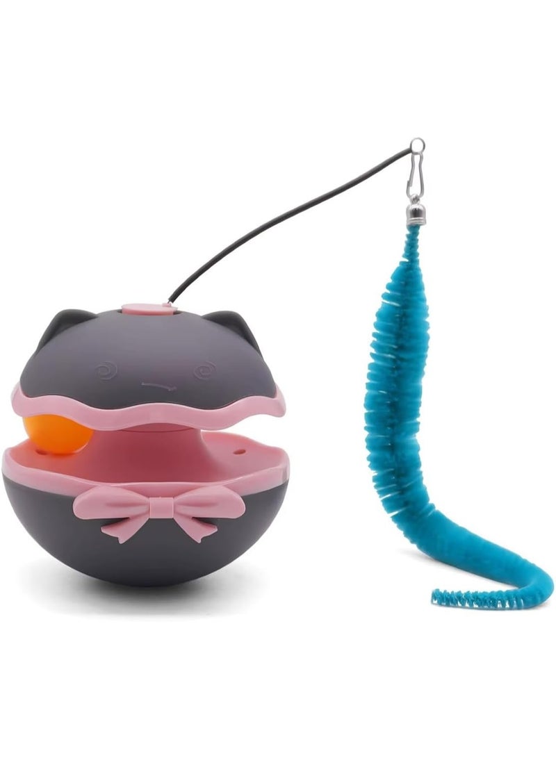 🎮 لعبة قطط كهربائية تفاعلية ذاتية الحركة + رأس بهلواني وريشة – مغامرة ذكية للقطط - Image 1