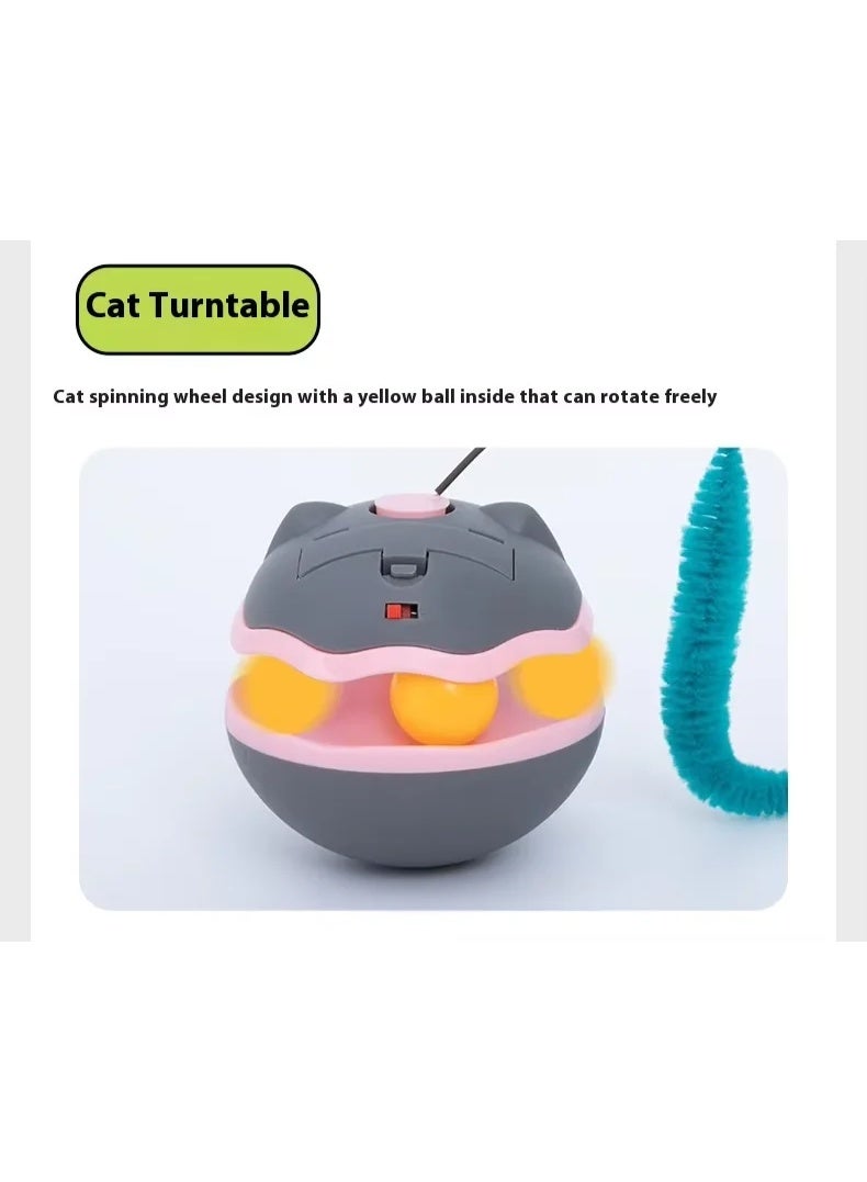 🎮 لعبة قطط كهربائية تفاعلية ذاتية الحركة + رأس بهلواني وريشة – مغامرة ذكية للقطط - Image 4