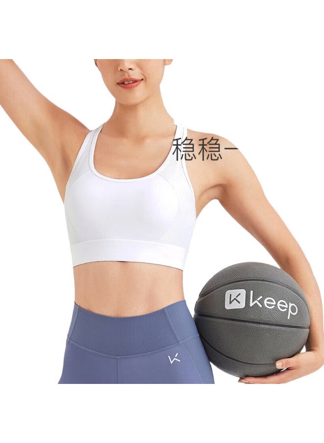 Keep Women'S Sports Bra Fitness Beauty Back Shockproof Running Training Vest Fitness Clothing Moonlight White L - Image 2
