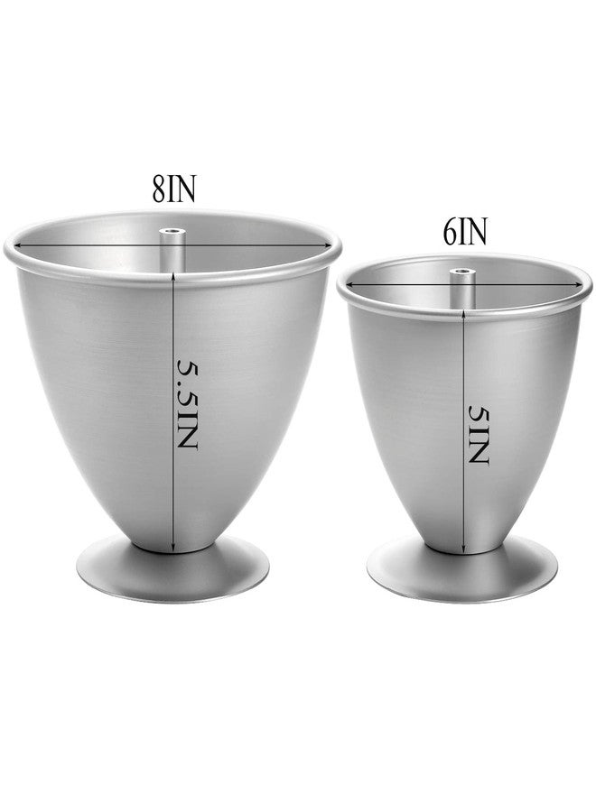 Cedilis 2 Pack Doll Cake Mold, 8 Inch and 6 Inch Princess Skirt Cake Pan, Non Stick Wonder Pan, Easy to Clean - Image 2