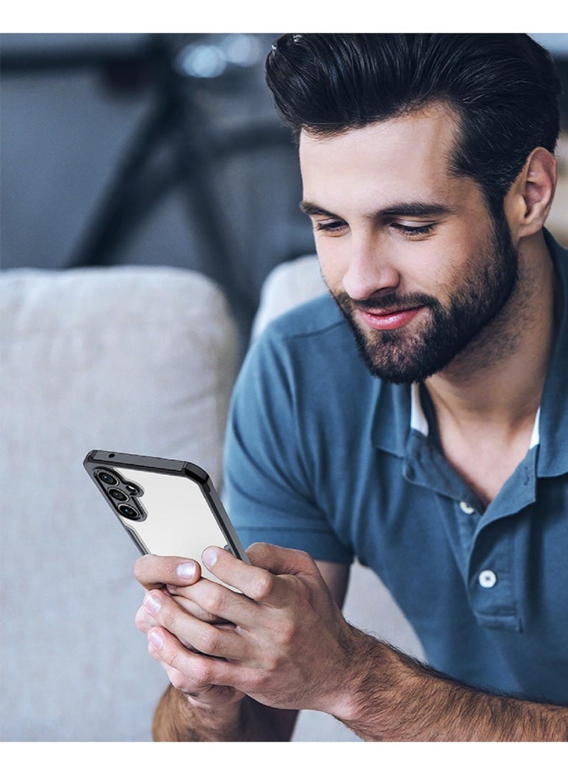 حافظة مغناطيسية لهاتف VIVO V50 5G [متوافقة مع ماغسيف] غطاء فائق النحافة حافة TPU ناعمة + ظهر أكريليك شفاف وسائد هوائية مقاومة للصدمات - Image 3