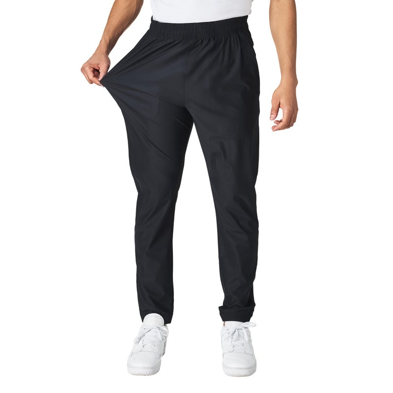 Ultra Performance Men's Athletic Jogger Pants â€“ Stretch Nylon Gym Pants, Active Workout Joggers with Pockets for Men Black - Image 1