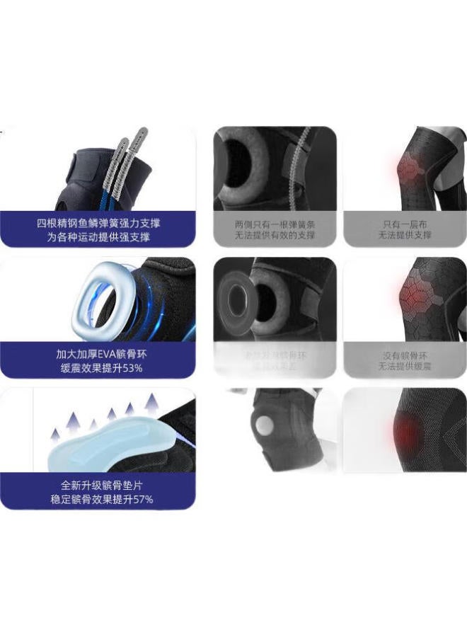 Commo Professional Sports Knee Brace For Hiking, Running, Basketball, Badminton, Anti-Slip Joint Protection For Men And Women - Image 3