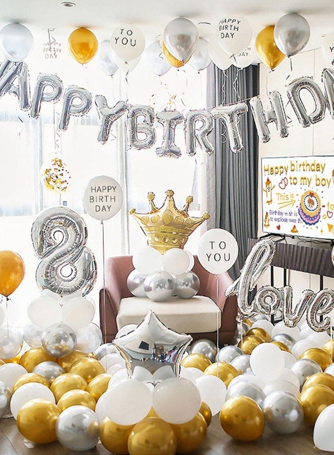 30-Piece Decorative Birthday Party Celebration Activities Inflatable Balloon Set - Image 5