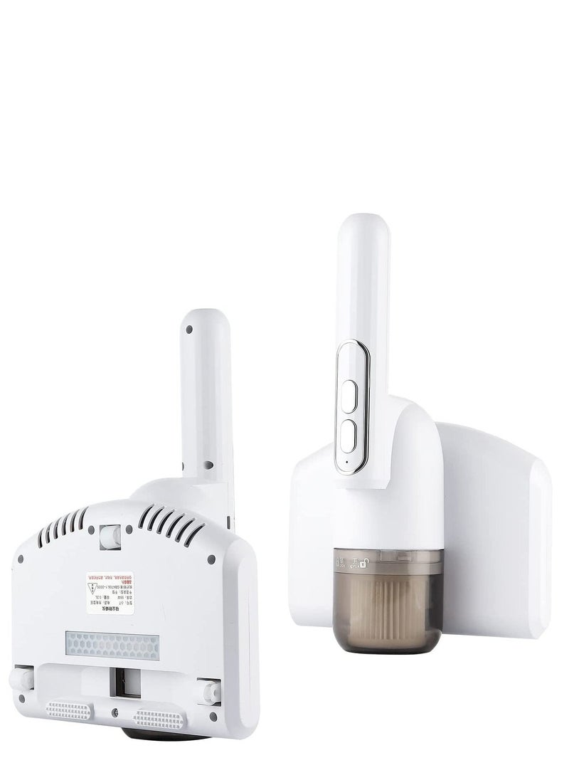 Carpet Cleaner Mini Handheld UV Vacuum Cleaner Portable Wireless Bed Mattress Dust Mite Cleaner Household Dust Mite Removal Instrument for Mattress Pillow Sofa Mattress Carpet - Image 3