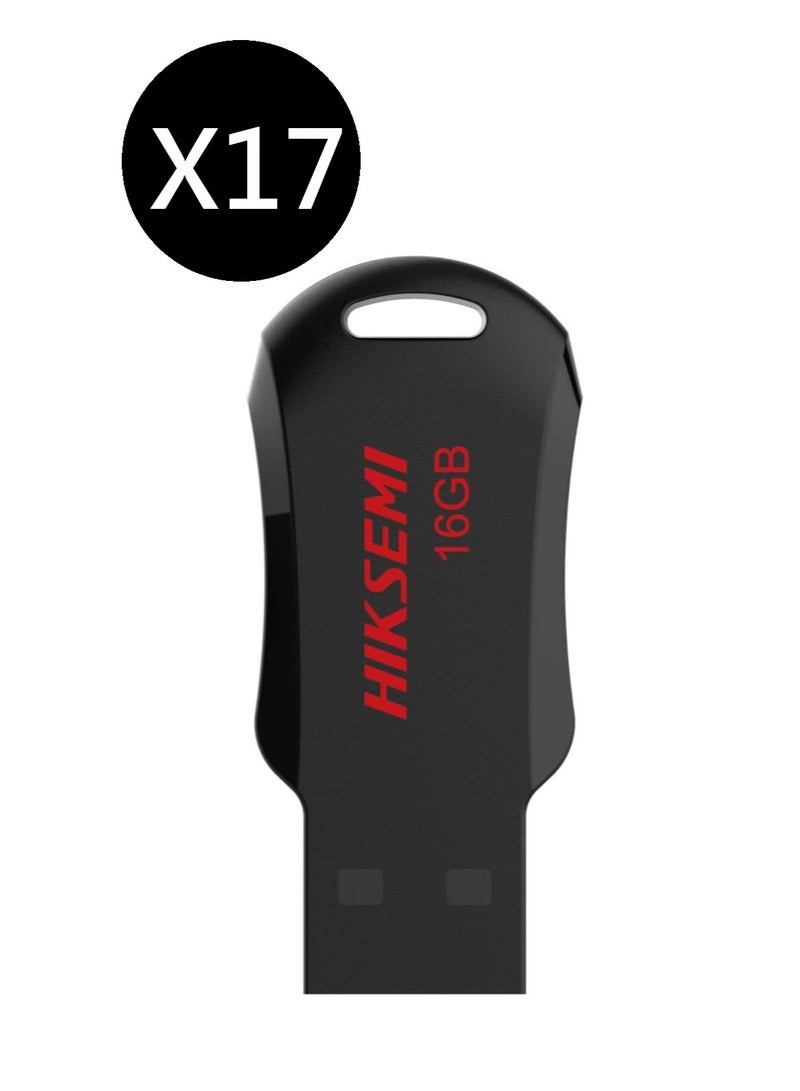 HIKSEMI Bundle Of 17 16GB USB 2.0 NRB Pendrive, Black | hs-usb-m200r 16g |