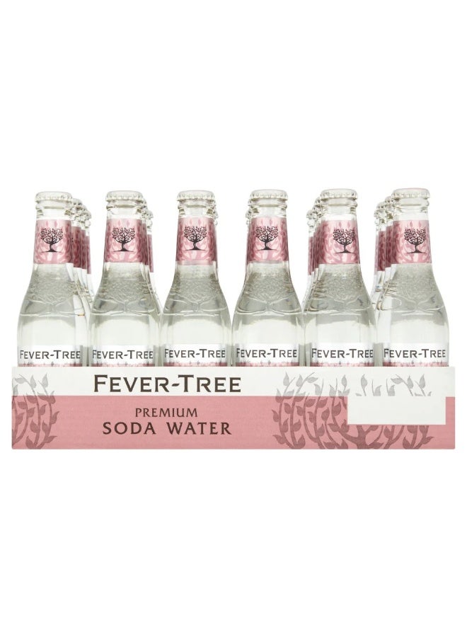 FEVER TREE Fever‑Tree Premium Soda Water – 24 x 200ml Glass Bottles | Classic Mixer & Sparkling Refreshment - Image 1