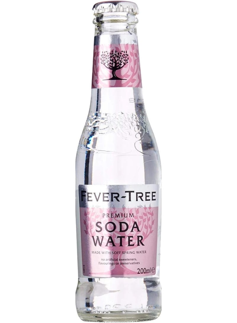 FEVER TREE Fever‑Tree Premium Soda Water – 24 x 200ml Glass Bottles | Classic Mixer & Sparkling Refreshment - Image 2