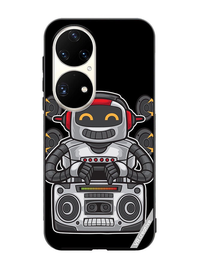 VR CREATIVE Protective Case Cover For Huawei P50 Pro Speaker Monkey Design Multicolour - Image 1