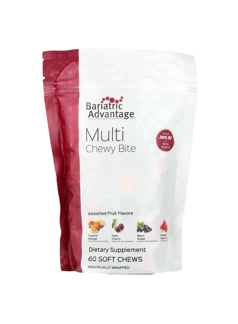 Multi Chewy Bite, Assorted Fruit , 60 Soft Chews