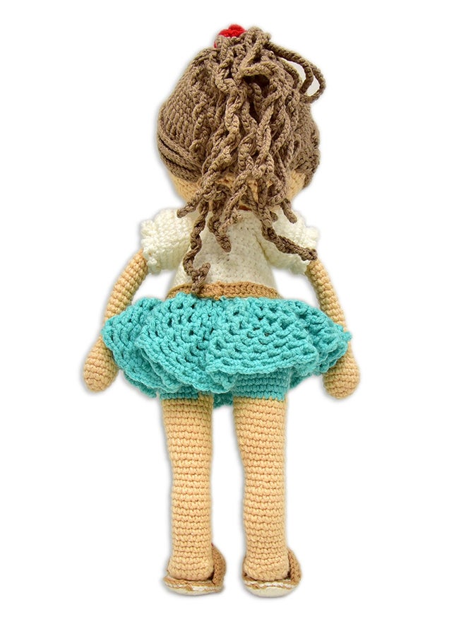 Happy Threads Handmade Crocheted Love Katie Doll (17 inches) – Multicolour | Crochet Toys | Child Safe | for Babies 6 Months & Above | Dolls for Boys/Girls| For Birthday Gift | Decorative Items for Room - Image 1