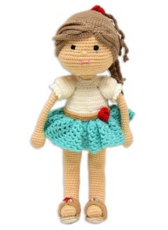 Happy Threads Handmade Crocheted Love Katie Doll (17 inches) – Multicolour | Crochet Toys | Child Safe | for Babies 6 Months & Above | Dolls for Boys/Girls| For Birthday Gift | Decorative Items for Room  - Image 4