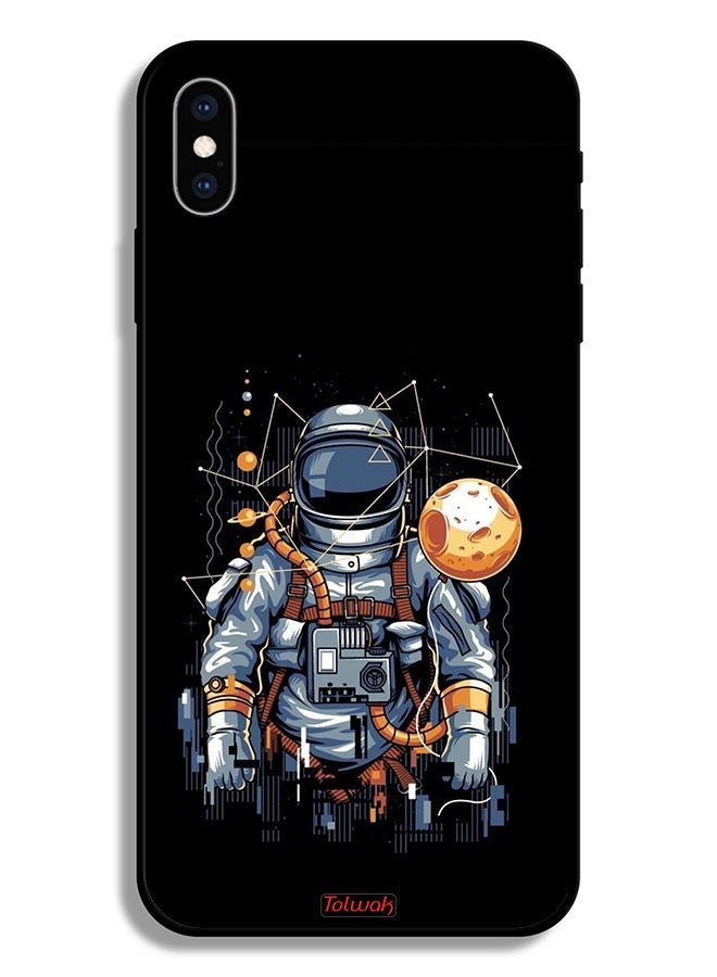Tolwak Apple iPhone XS Max Protective Case Astronaut Abstract Art - Image 2