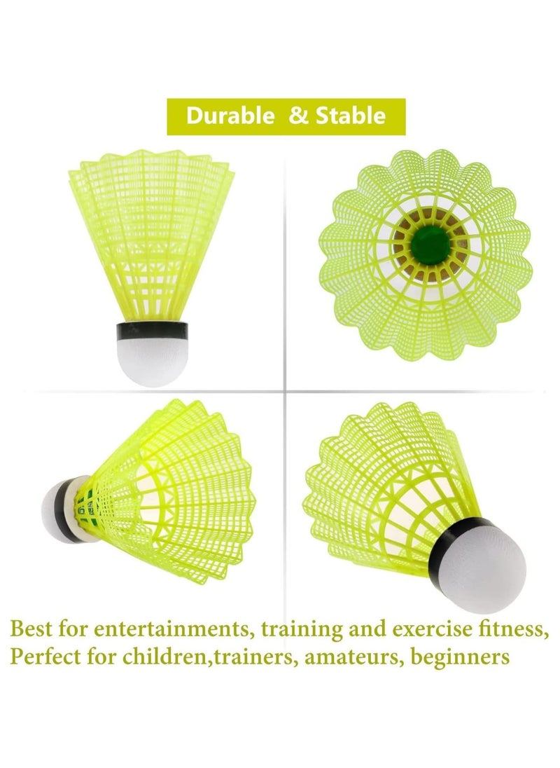 QSHOP Badminton Shuttlecock - QSHOP® 6 Pack Nylon Badminton Balls Stable and Durable High Speed Sports Training Balls for Indoor Outdoor Play  - Image 4