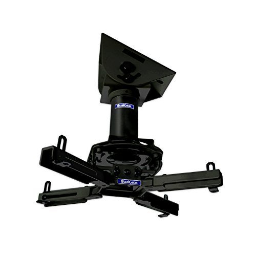 QualGear Pro-AV QG-KIT-VA-3IN-B Projector Mount Kit Accessory Vaulted Ceiling Adapter, 3" 1.5", Black - Image 1