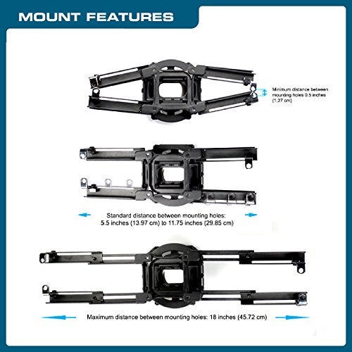 QualGear Pro-AV QG-KIT-VA-3IN-B Projector Mount Kit Accessory Vaulted Ceiling Adapter, 3" 1.5", Black - Image 4
