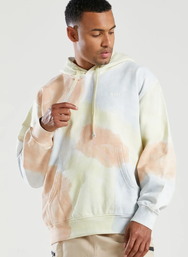 OBEY Tie Dye Fleece Sweatshirt