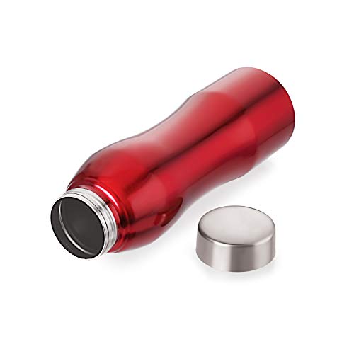 Anjali Stainless Steel Fridge Water Bottle, 810 ml, Red (Red) - Image 2